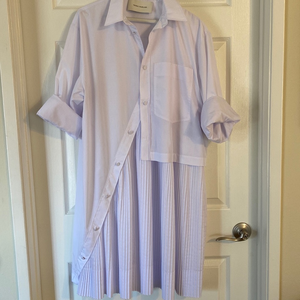 White shirt dress by Cedric Charlier